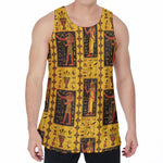 Ancient Egypt Pattern Print Men's Velvet Tank Top