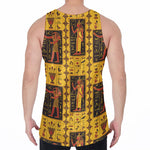 Ancient Egypt Pattern Print Men's Velvet Tank Top