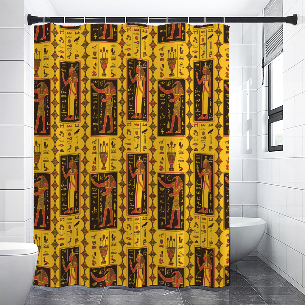 Ancient Egypt Pattern Print Premium Shower Curtain