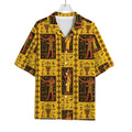 Ancient Egypt Pattern Print Rayon Hawaiian Shirt