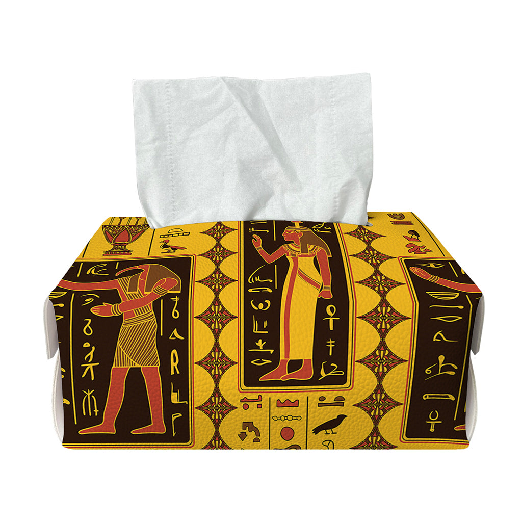 Ancient Egypt Pattern Print Rectangle Tissue Box Cover