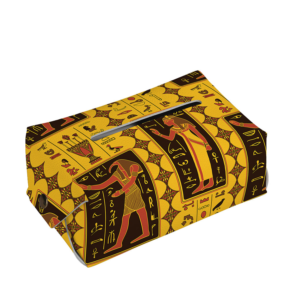 Ancient Egypt Pattern Print Rectangle Tissue Box Cover