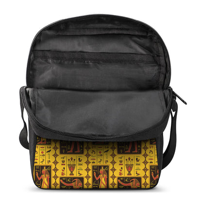 Ancient Egypt Pattern Print Rectangular Crossbody Bag