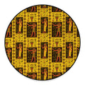Ancient Egypt Pattern Print Round Floor Mat
