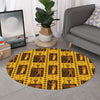 Ancient Egypt Pattern Print Round Rug