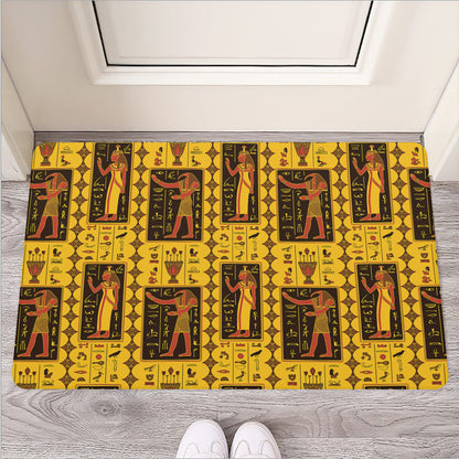 Ancient Egypt Pattern Print Rubber Doormat