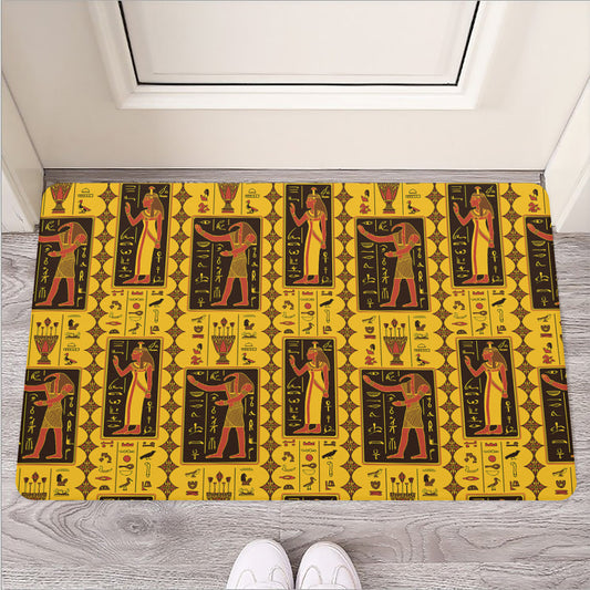 Ancient Egypt Pattern Print Rubber Doormat