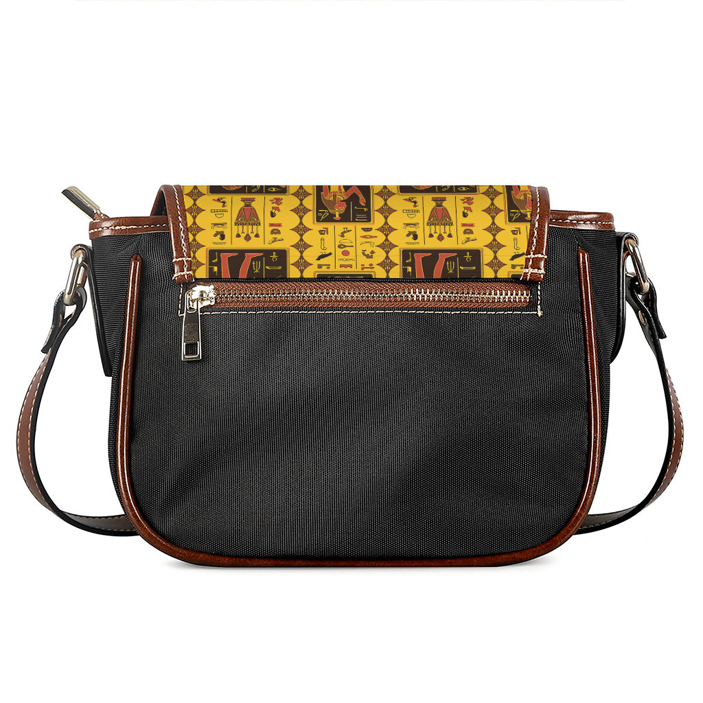 Ancient Egypt Pattern Print Saddle Bag