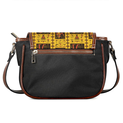 Ancient Egypt Pattern Print Saddle Bag