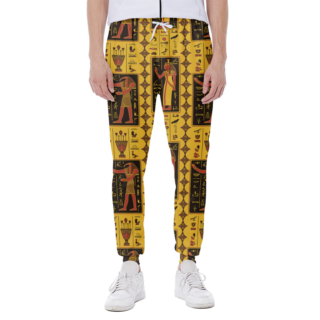 Ancient Egypt Pattern Print Scuba Joggers