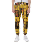 Ancient Egypt Pattern Print Scuba Joggers
