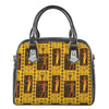 Ancient Egypt Pattern Print Shoulder Handbag
