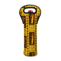 Ancient Egypt Pattern Print Single Neoprene Wine Tote