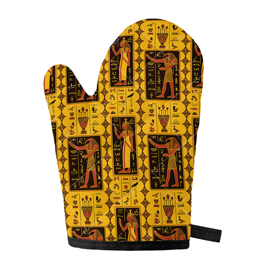 Ancient Egypt Pattern Print Single Oven Mitt