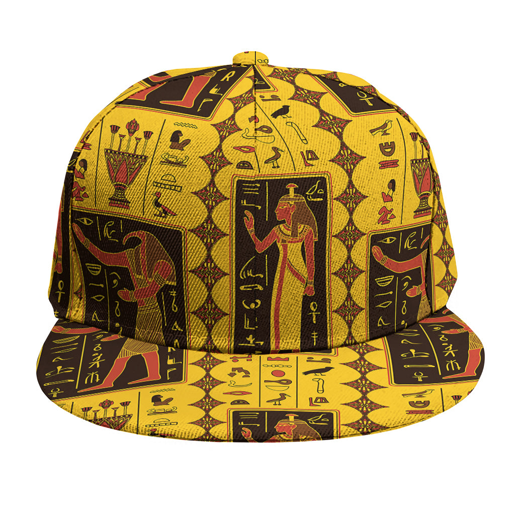 Ancient Egypt Pattern Print Snapback Cap