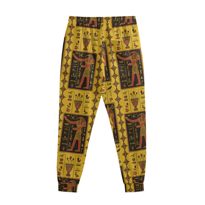 Ancient Egypt Pattern Print Sweatpants