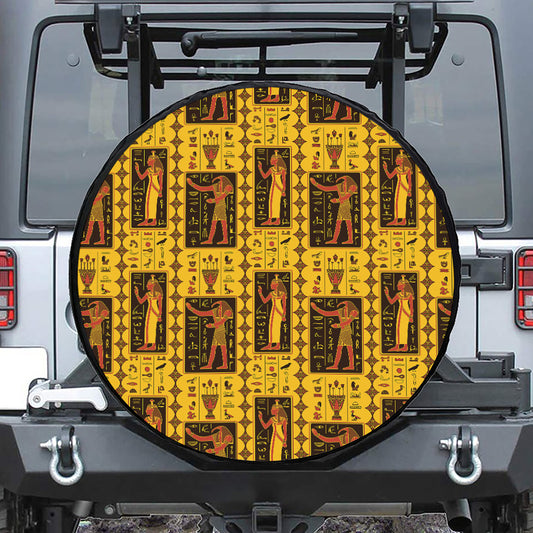 Ancient Egypt Pattern Print Tire Cover