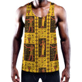 Ancient Egypt Pattern Print Men's Workout Tank Top