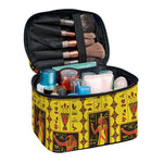 Ancient Egypt Pattern Print Travel Makeup Bag