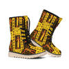 Ancient Egypt Pattern Print Winter Boots