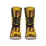 Ancient Egypt Pattern Print Winter Boots