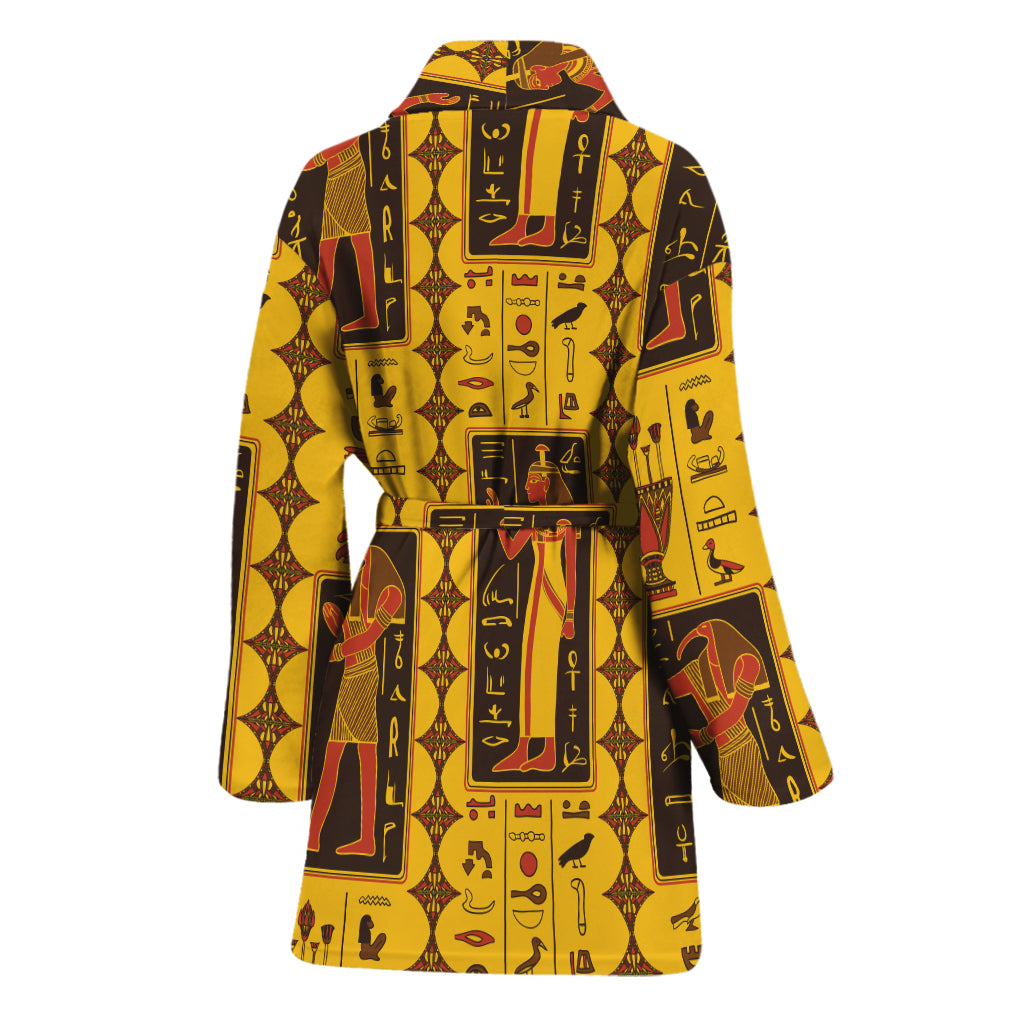 Ancient Egypt Pattern Print Women's Bathrobe