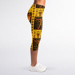 Ancient Egypt Pattern Print Women's Capri Leggings