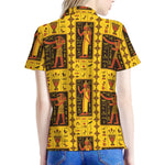 Ancient Egypt Pattern Print Women's Polo Shirt