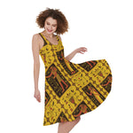 Ancient Egypt Pattern Print Women's Sleeveless Dress