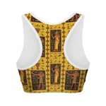 Ancient Egypt Pattern Print Women's Sports Bra