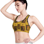 Ancient Egypt Pattern Print Women's Sports Bra