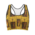 Ancient Egypt Pattern Print Women's Sports Bra