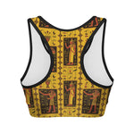Ancient Egypt Pattern Print Women's Sports Bra
