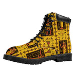 Ancient Egypt Pattern Print Work Boots