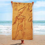 Ancient Egyptian Gods Print Beach Towel