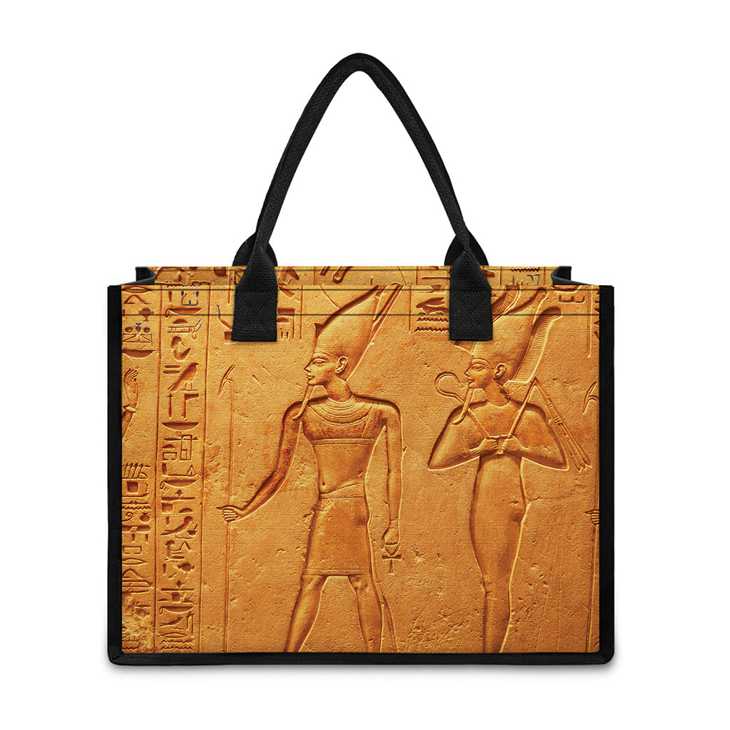 Ancient Egyptian Gods Print Canvas Tote Bag