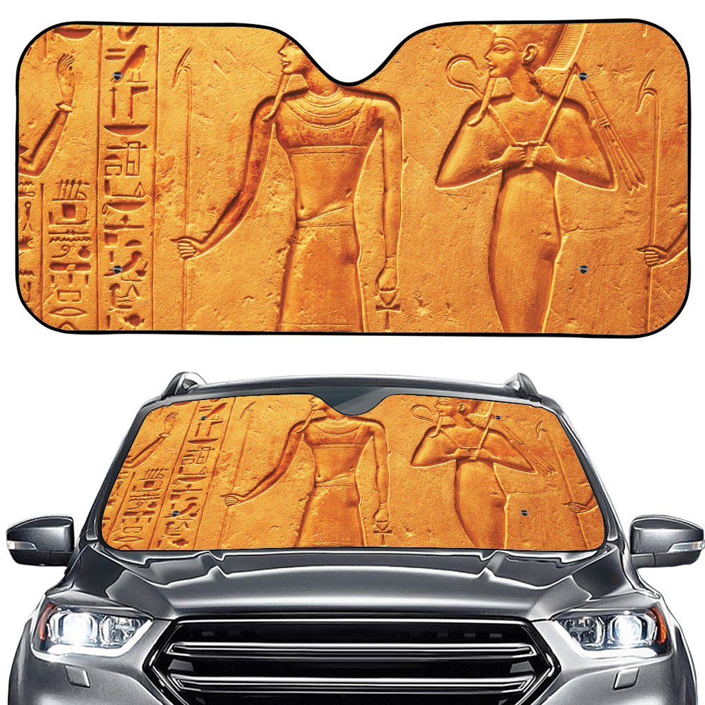 Ancient Egyptian Gods Print Car Windshield Sun Shade