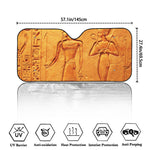 Ancient Egyptian Gods Print Car Windshield Sun Shade