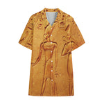 Ancient Egyptian Gods Print Cotton Hawaiian Shirt