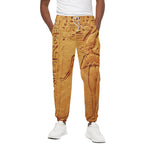 Ancient Egyptian Gods Print Cotton Pants
