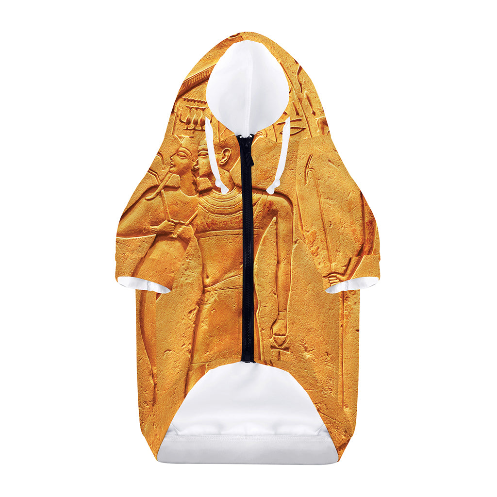 Ancient Egyptian Gods Print Dog Zip Up Hoodie