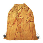 Ancient Egyptian Gods Print Drawstring Bag