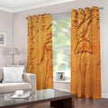 Ancient Egyptian Gods Print Extra Wide Grommet Curtains