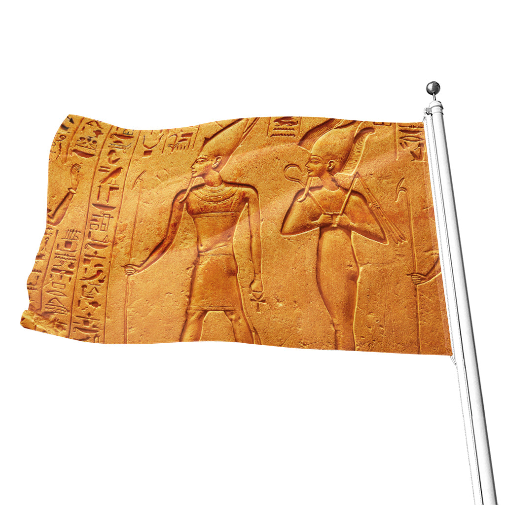 Ancient Egyptian Gods Print Flag