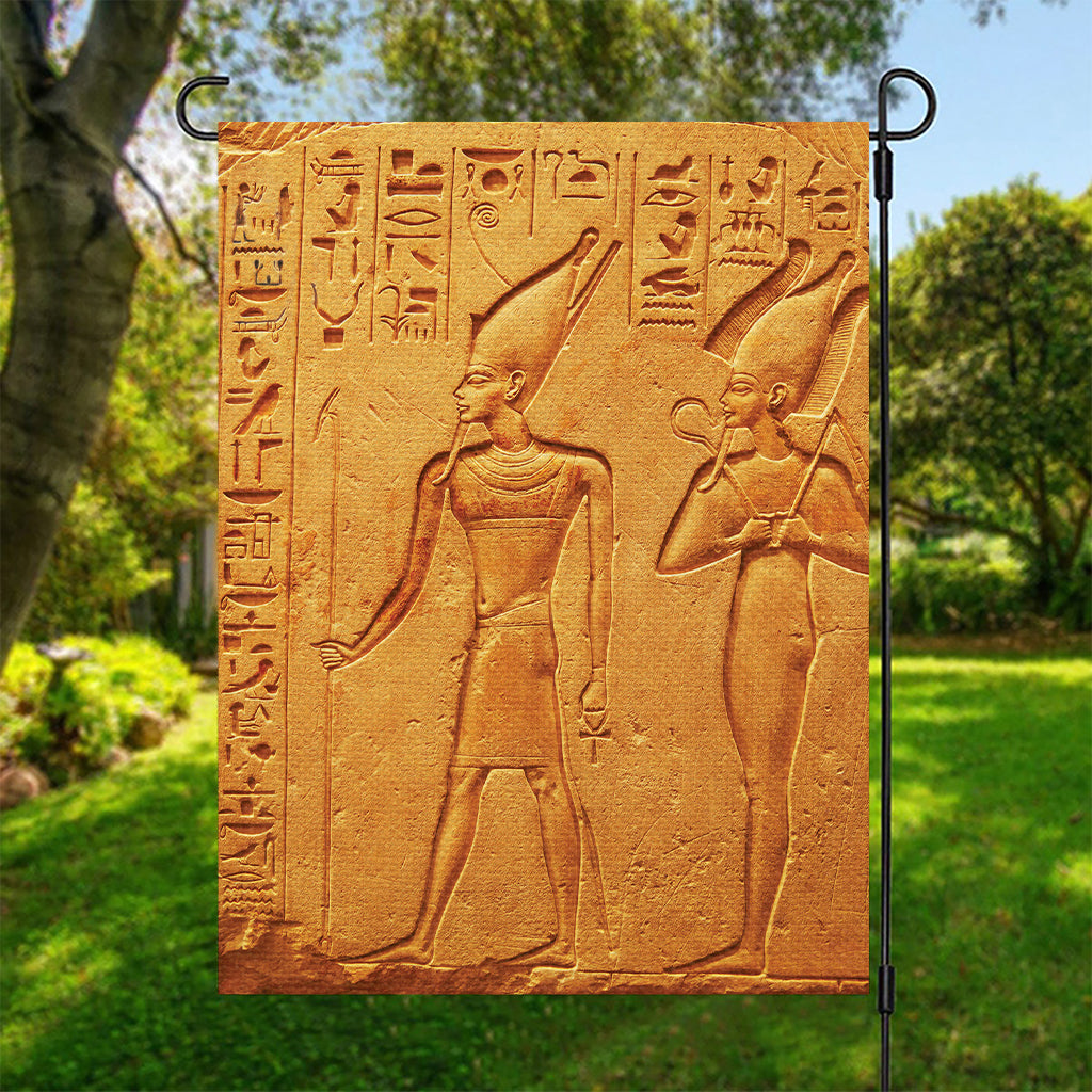 Ancient Egyptian Gods Print Garden Flag