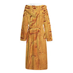 Ancient Egyptian Gods Print Hooded Bathrobe