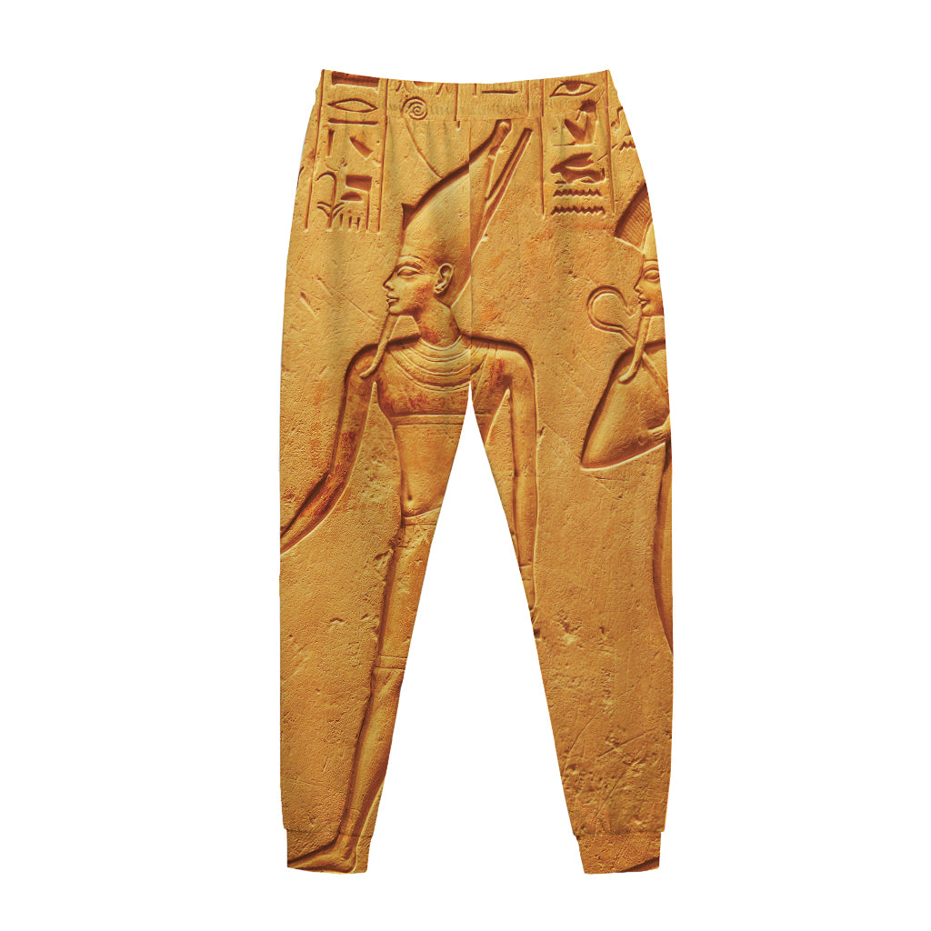 Ancient Egyptian Gods Print Jogger Pants