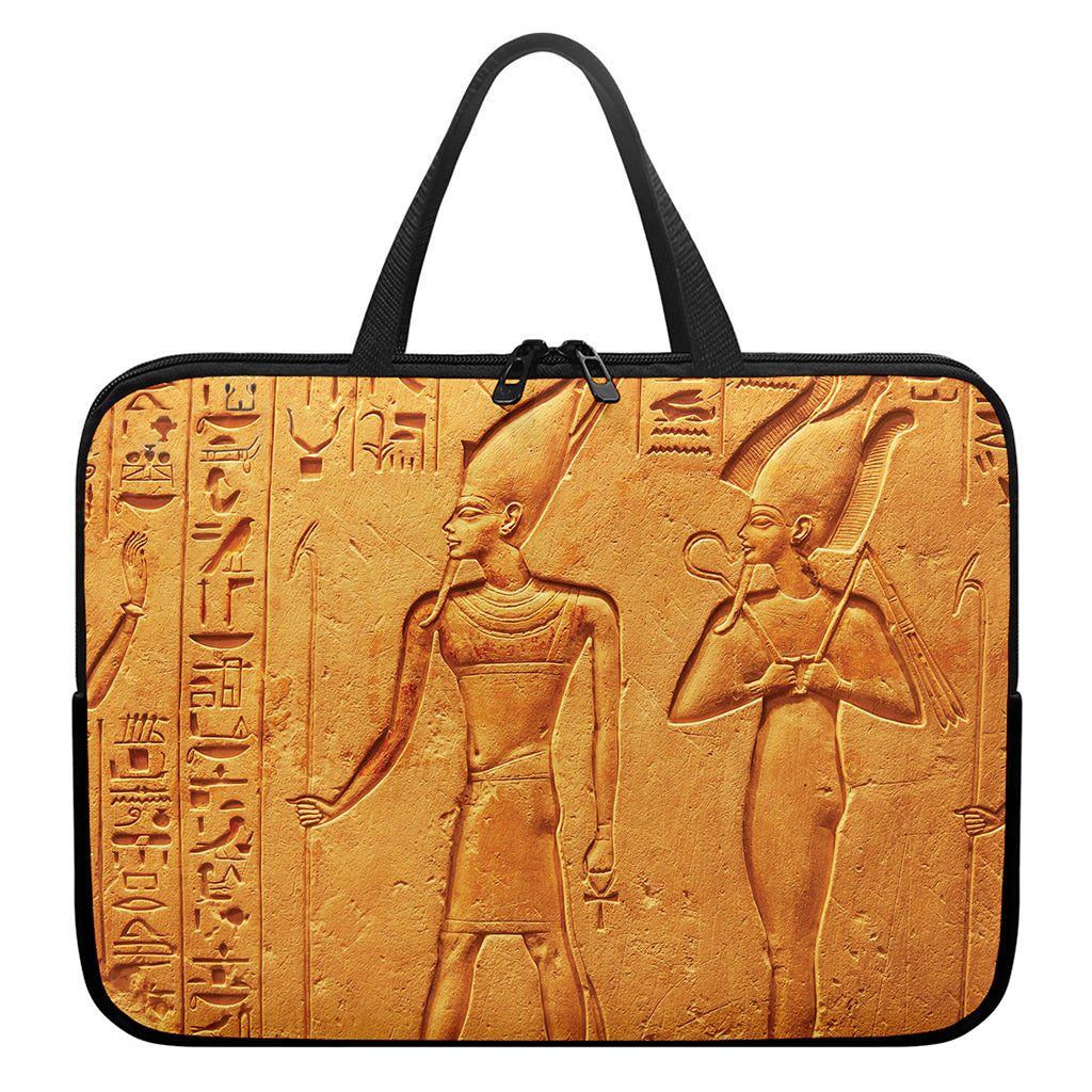 Ancient Egyptian Gods Print Laptop Sleeve With Handle
