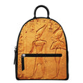 Ancient Egyptian Gods Print Leather Backpack