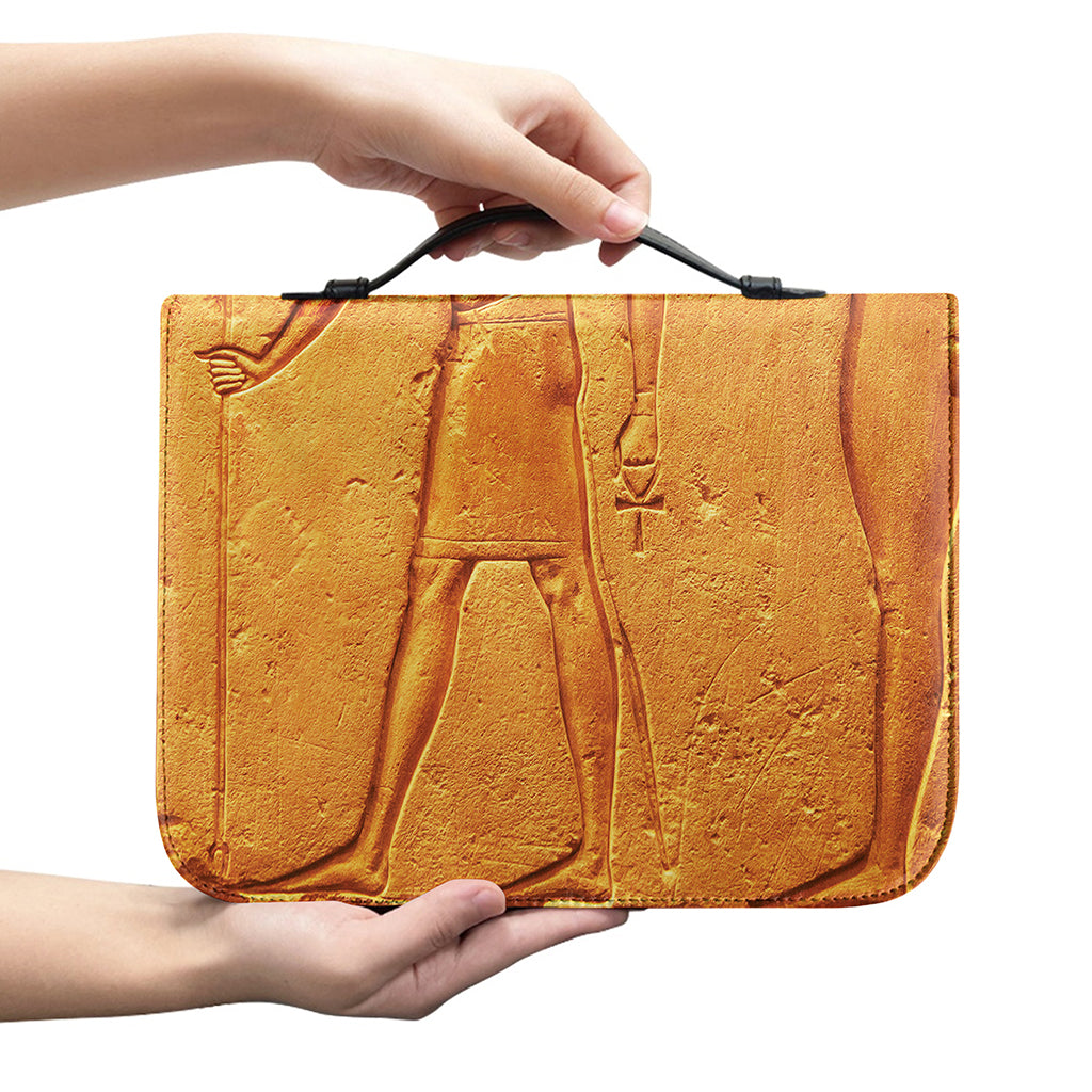 Ancient Egyptian Gods Print Leather Bible Cover